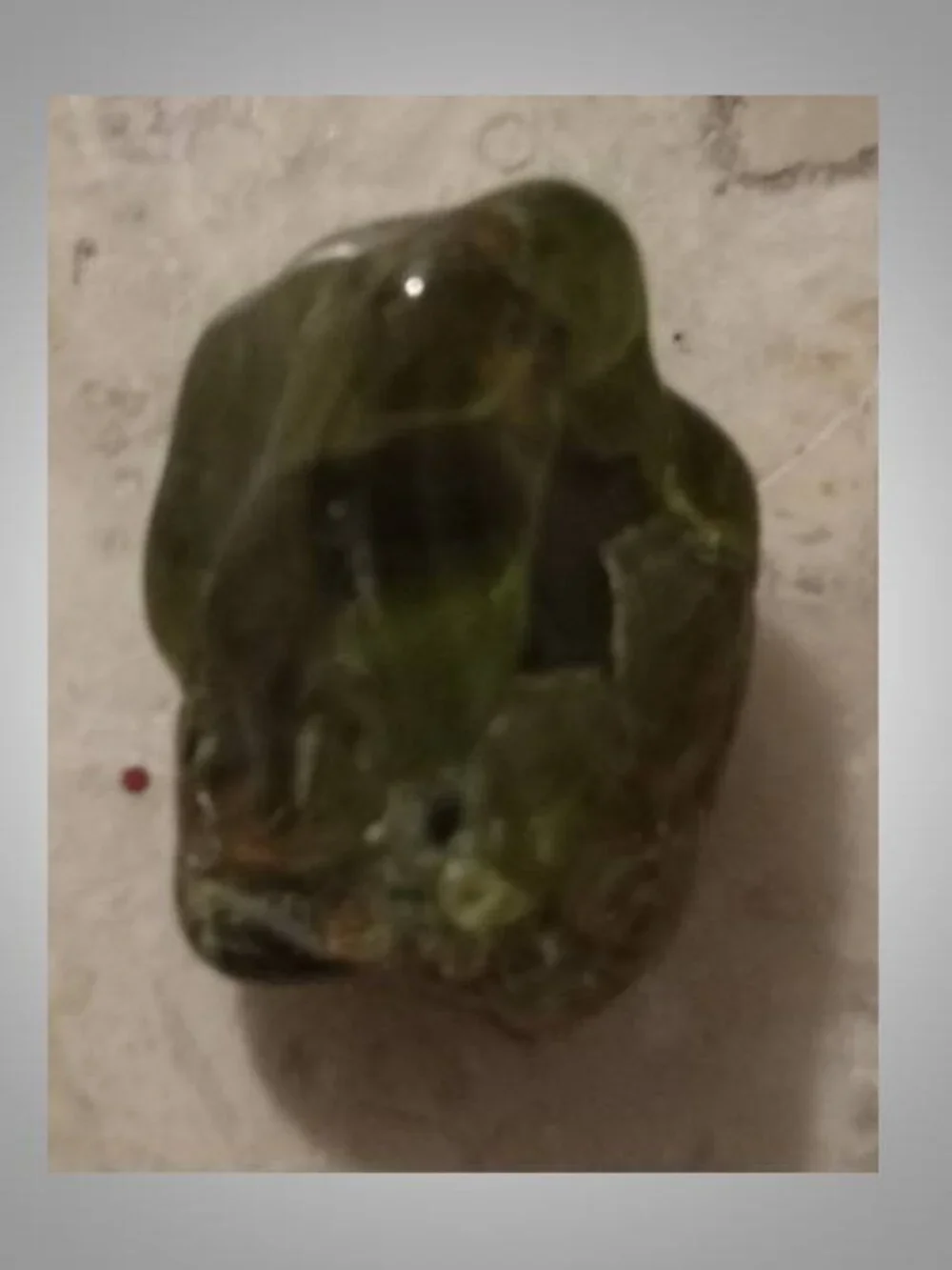 #7 Peridot crystal rock stone mini tumbled August Birthstone Relaxation